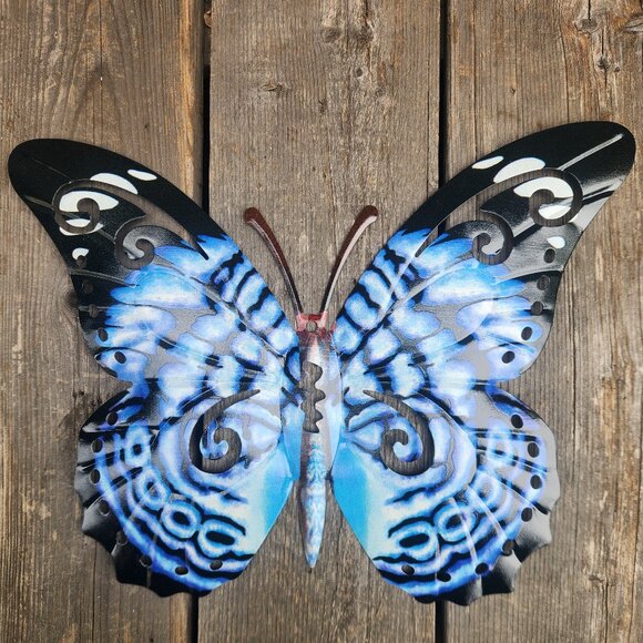 Metal Butterfly-MARBLED, Dim: 14" L x 10.5" W x 0.5" D - Picture 1 of 2